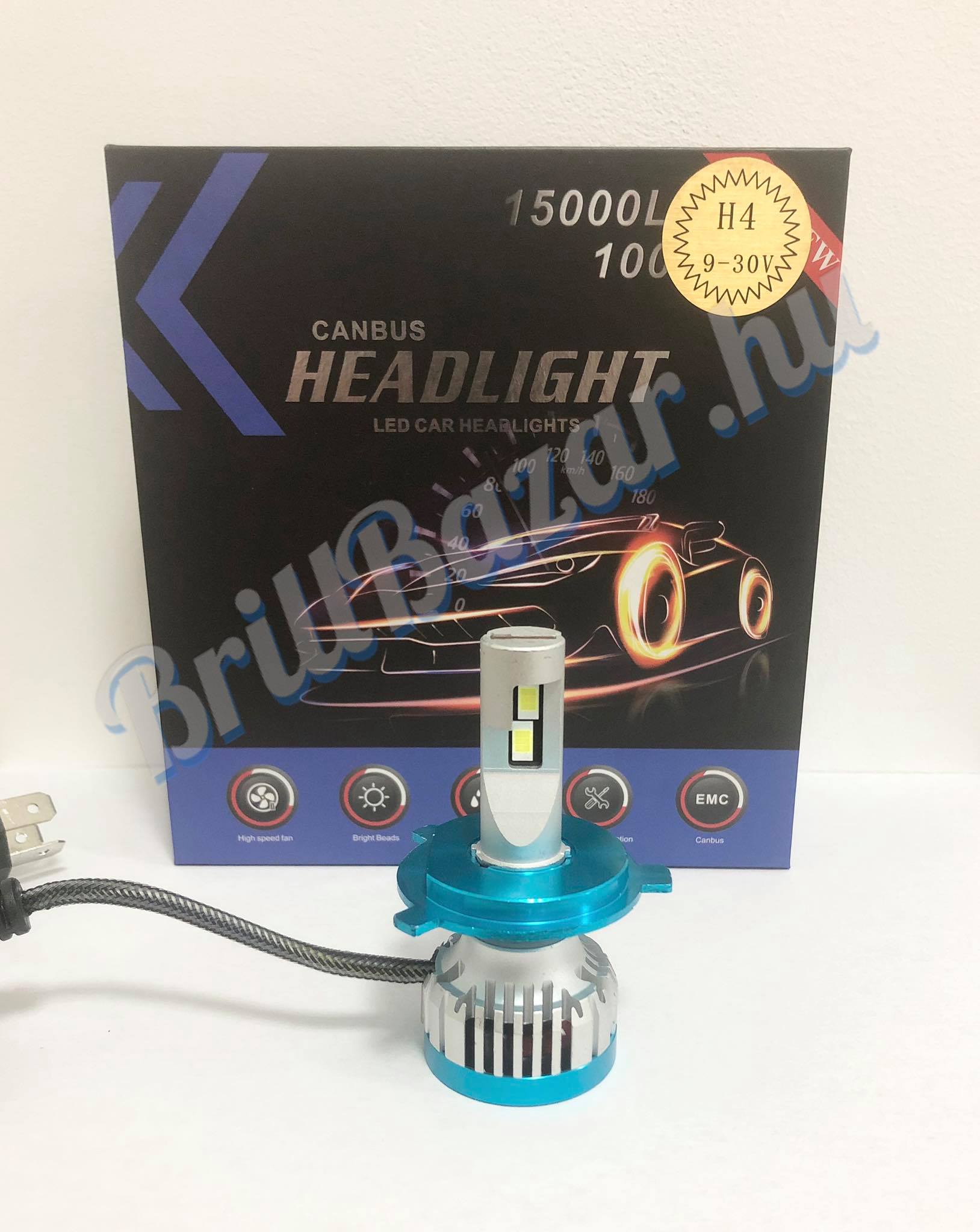 A8 Mini LED izzó 200W Canbus H4 H7 - BrillBazár